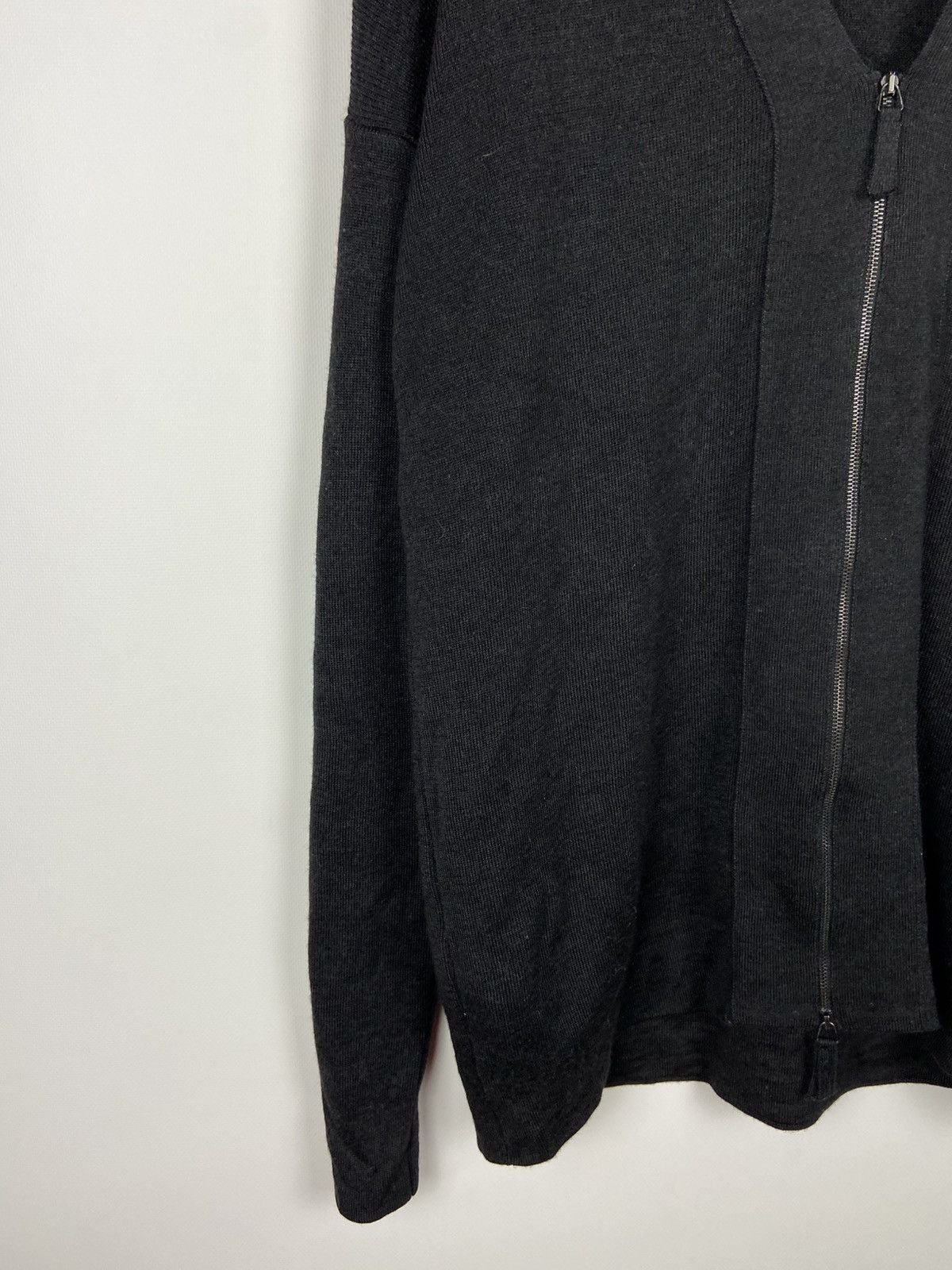 Annette Gortz Annette Gortz Wool/Silk Womens Black Zip Cardigan Sweater Size XS / US 0-2 / IT 36-38 - 5 Thumbnail