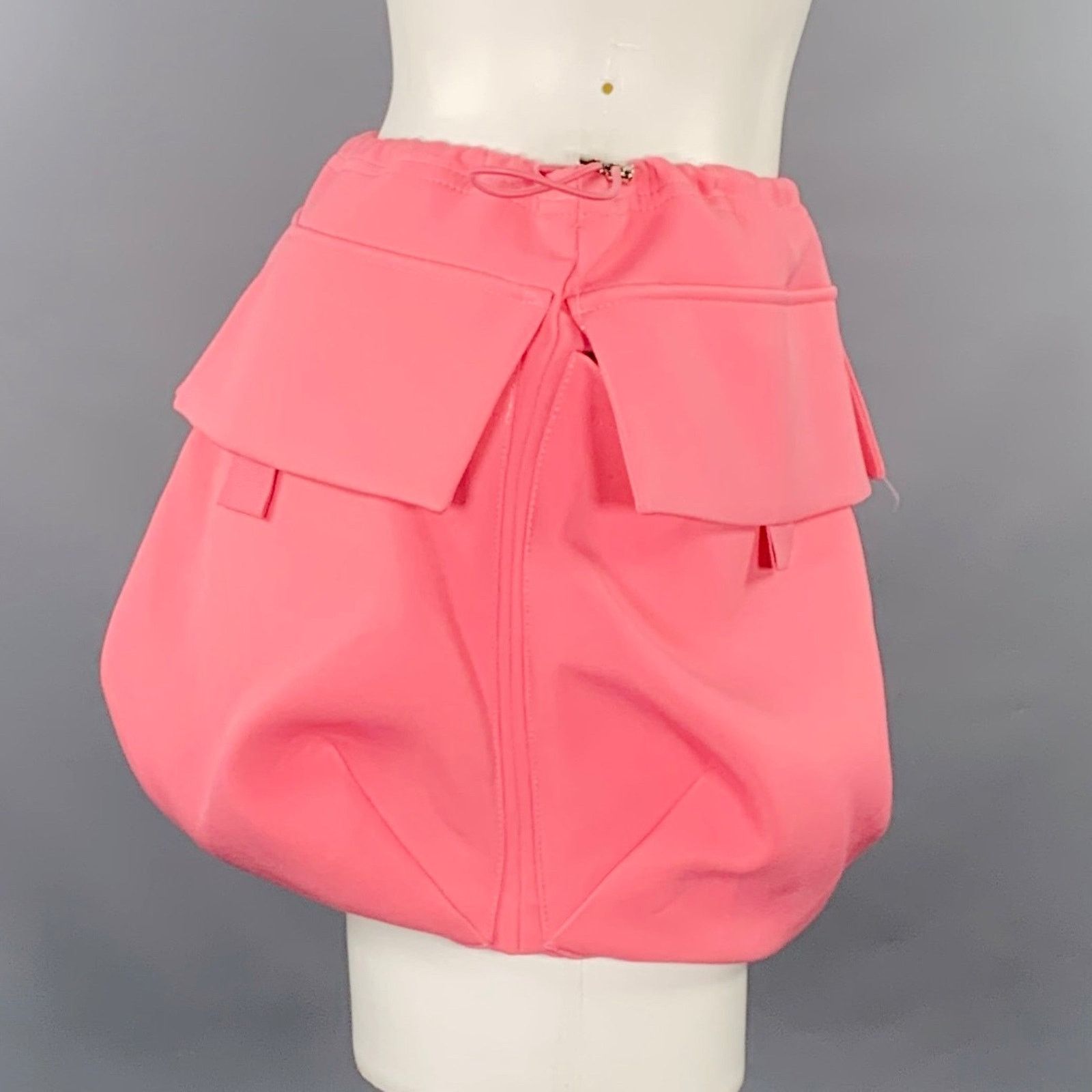 Other PRIVATE POLICY Size XS Pink Polyester Bubble Cargo Skirt Size 25" / US 0 / IT 36 - 2 Thumbnail