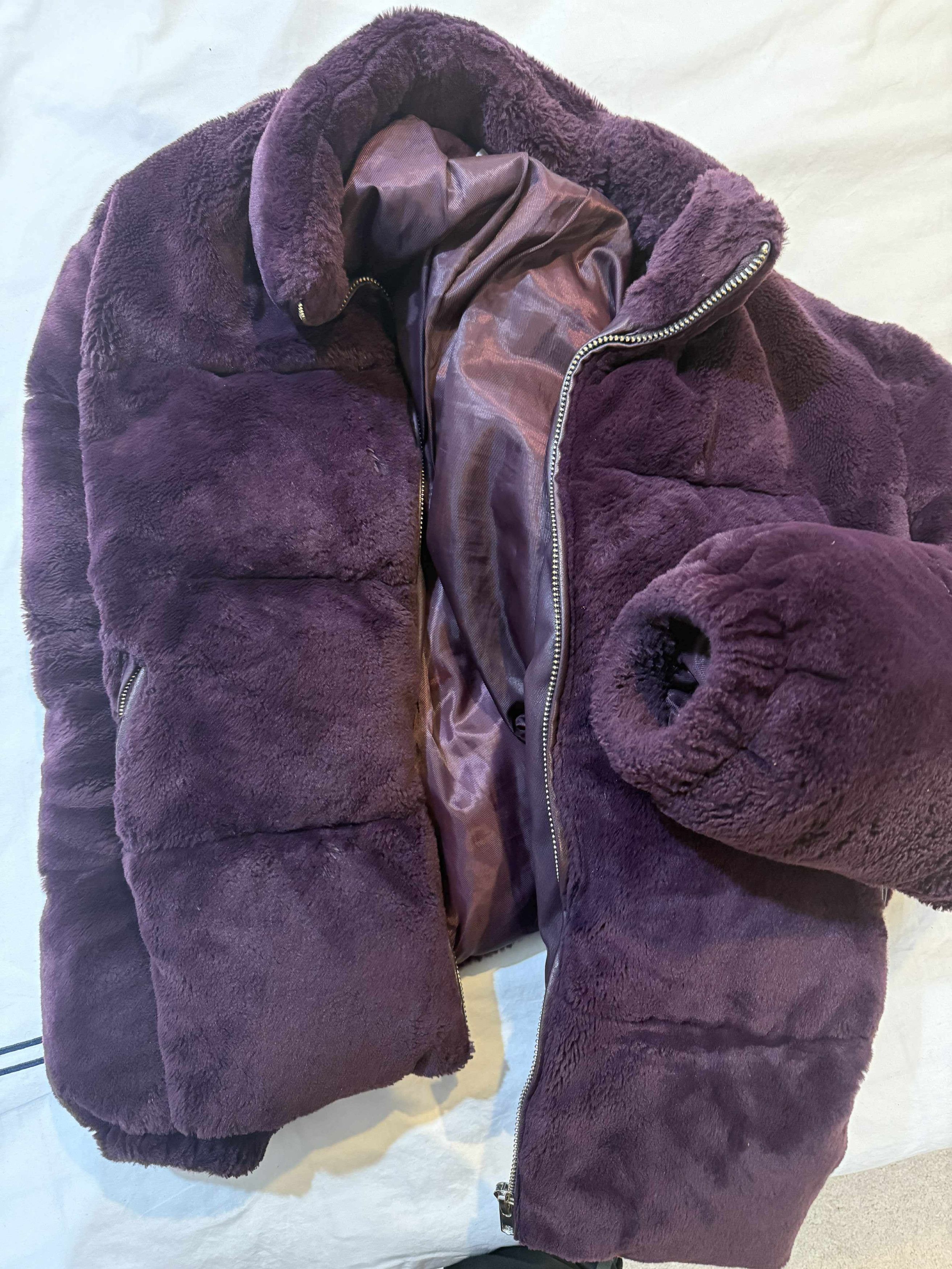 Topman Topman Purple Puffer Jacket Size US S / EU 44-46 / 1 - 8 Thumbnail