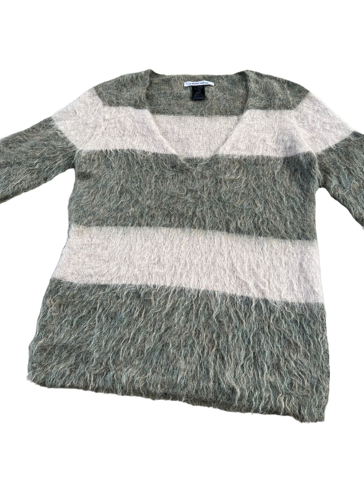 Designer × Roberto Collina Roberto Collina Superkid Mohair V-Neck Sweater Size S / US 4 / IT 40 - 6 Thumbnail