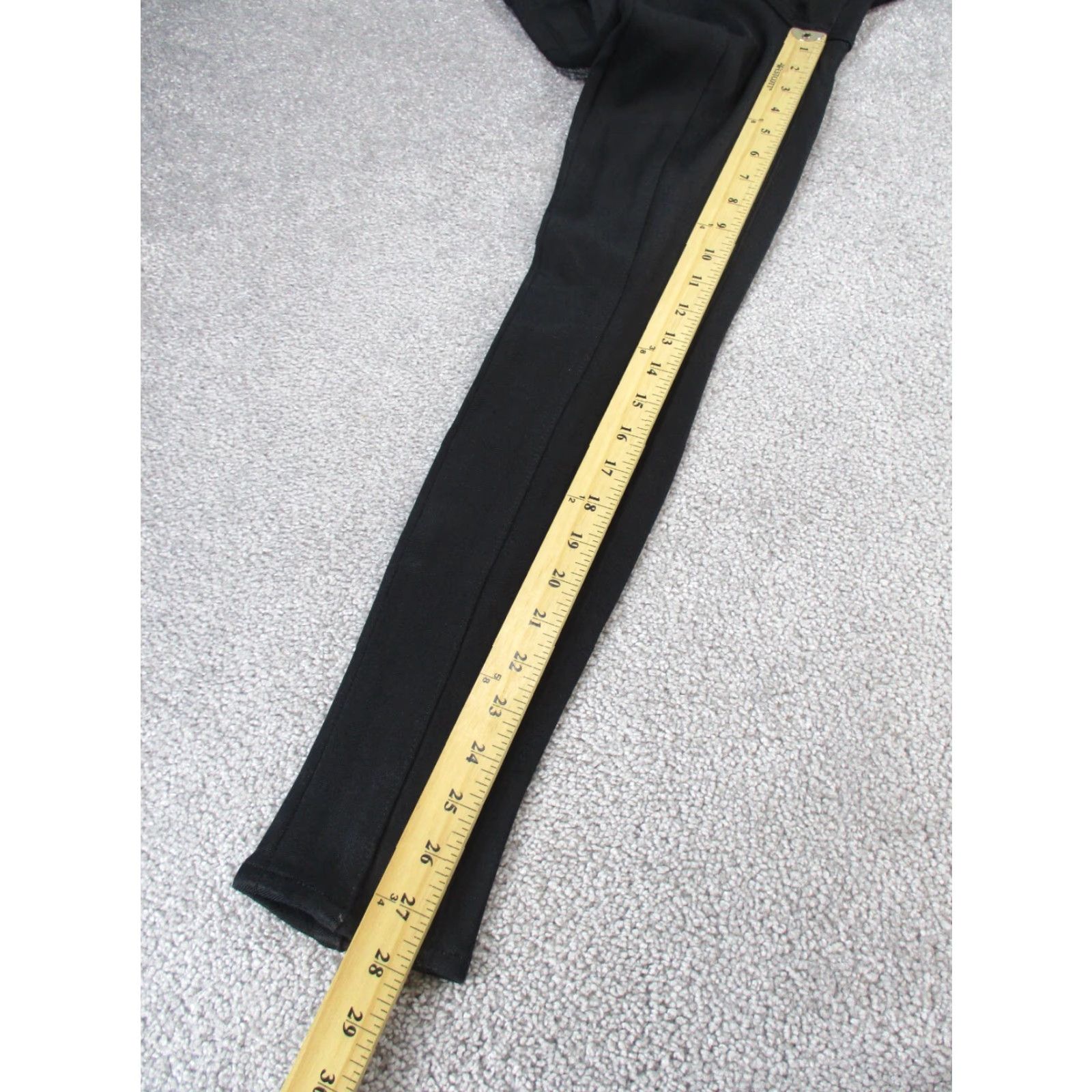 7 For All Mankind VINTAGE 7 For All Mankind Pants Womens 24 Black Skinny NEW Read Size 42" / US 20 - 6 Thumbnail