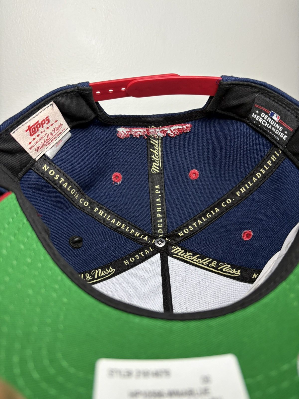 Mitchell & Ness Brand New Washington Nationals Snapback Topps Collab Size ONE SIZE - 7 Thumbnail