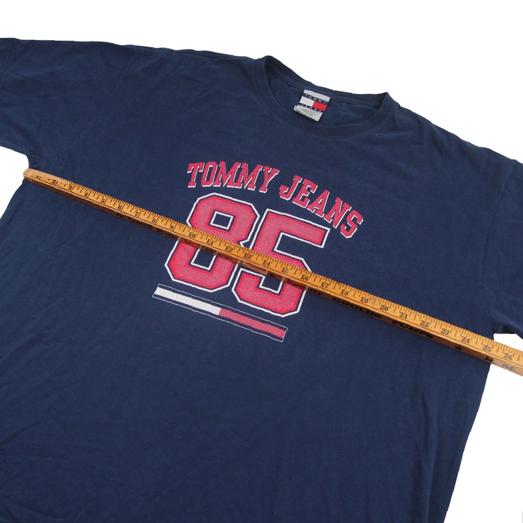 Tommy Hilfiger VINTAGE Tommy Hilfiger Mens XXL Spellout Graphic T Shirt Blue 90s Womens/Mens? Size US XXL / EU 58 / 5 - 4 Thumbnail