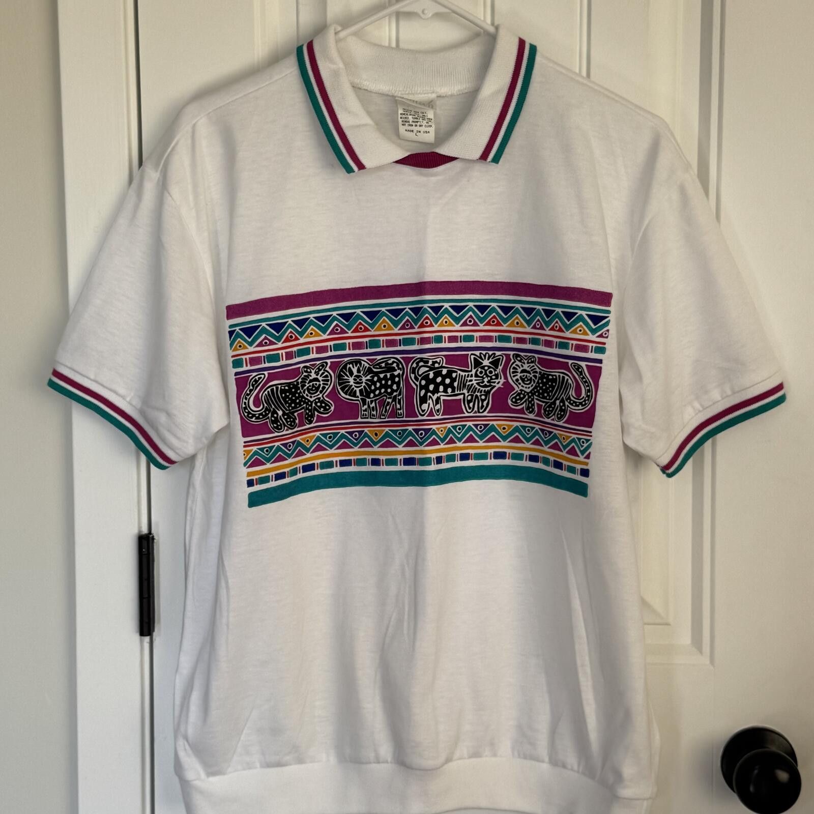 Jantzen VTGJantzen Large Colorful 80's Animal and Geometric Print Size L / US 10 / IT 46 - 2 Thumbnail