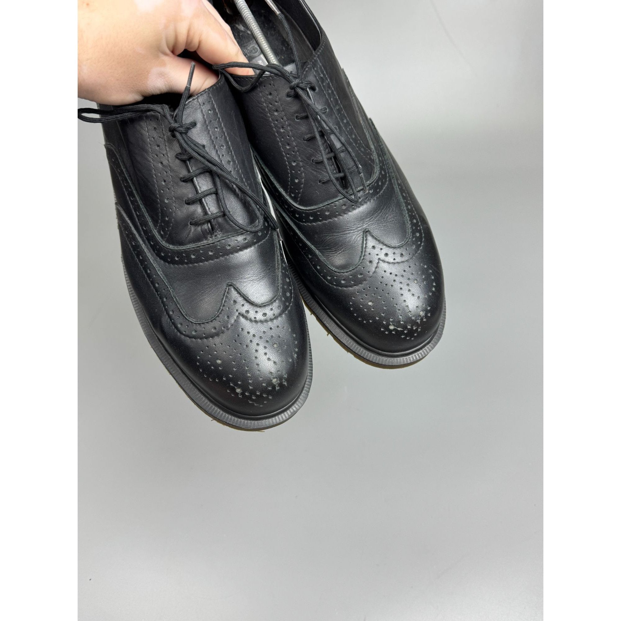 Dr. Martens Vintage Dr. Martens 90s Made In England 9475 Wingtip Brogues Size US 13 / EU 46 - 3 Thumbnail