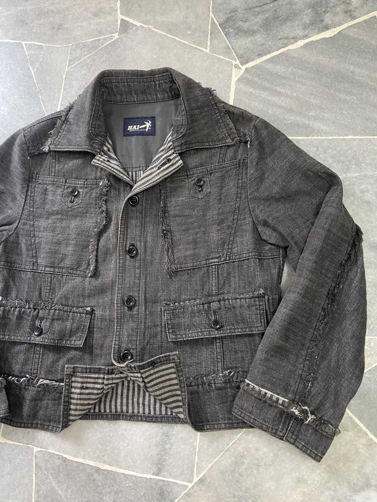 Issey Miyake Hai Sporting Gear Patchwork Denim Jacket Size US M / EU 48-50 / 2 - 2 Thumbnail