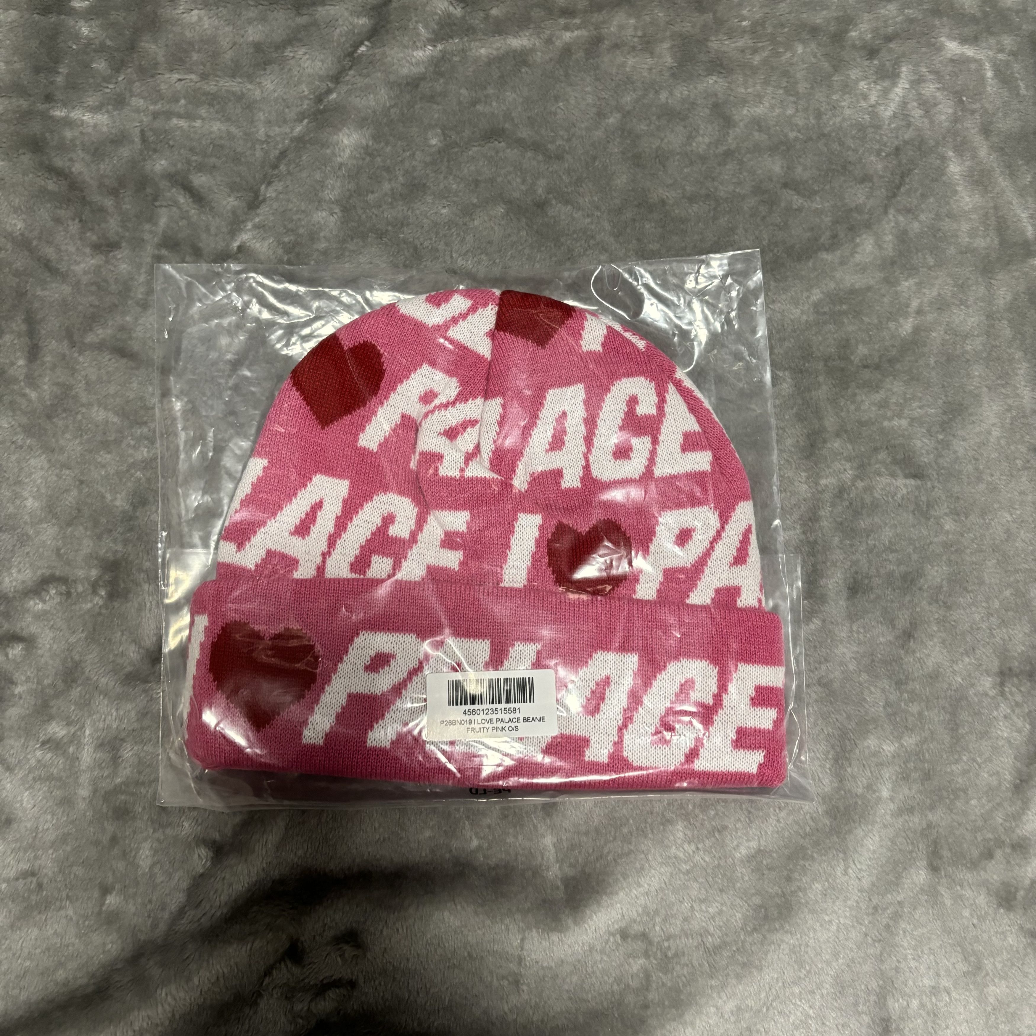 image of Palace I Love Palace Beanie - 24Ss in Pink, Men's