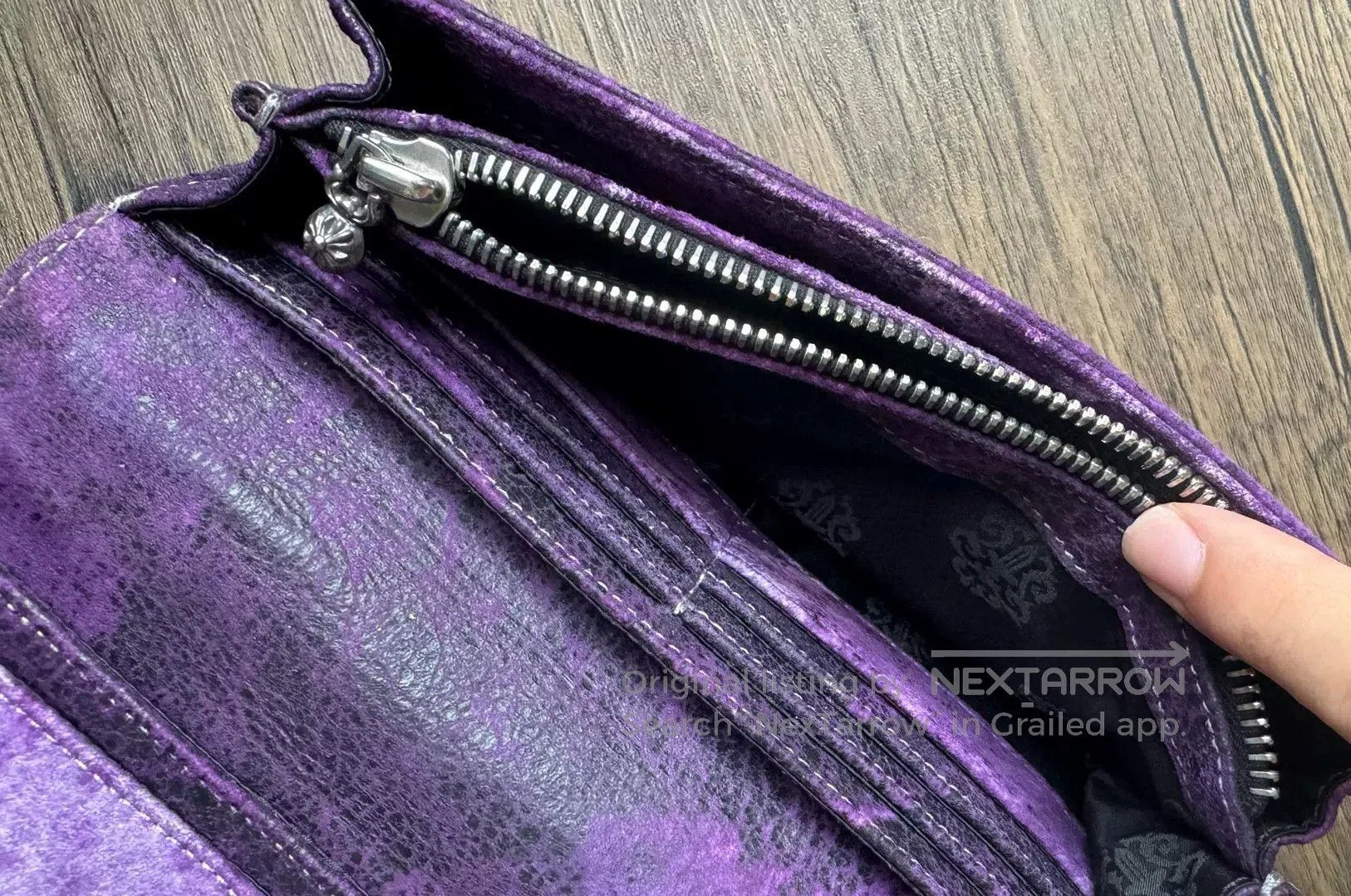Chrome Hearts chrome hearts long wallet in purple. Size ONE SIZE - 6 Thumbnail