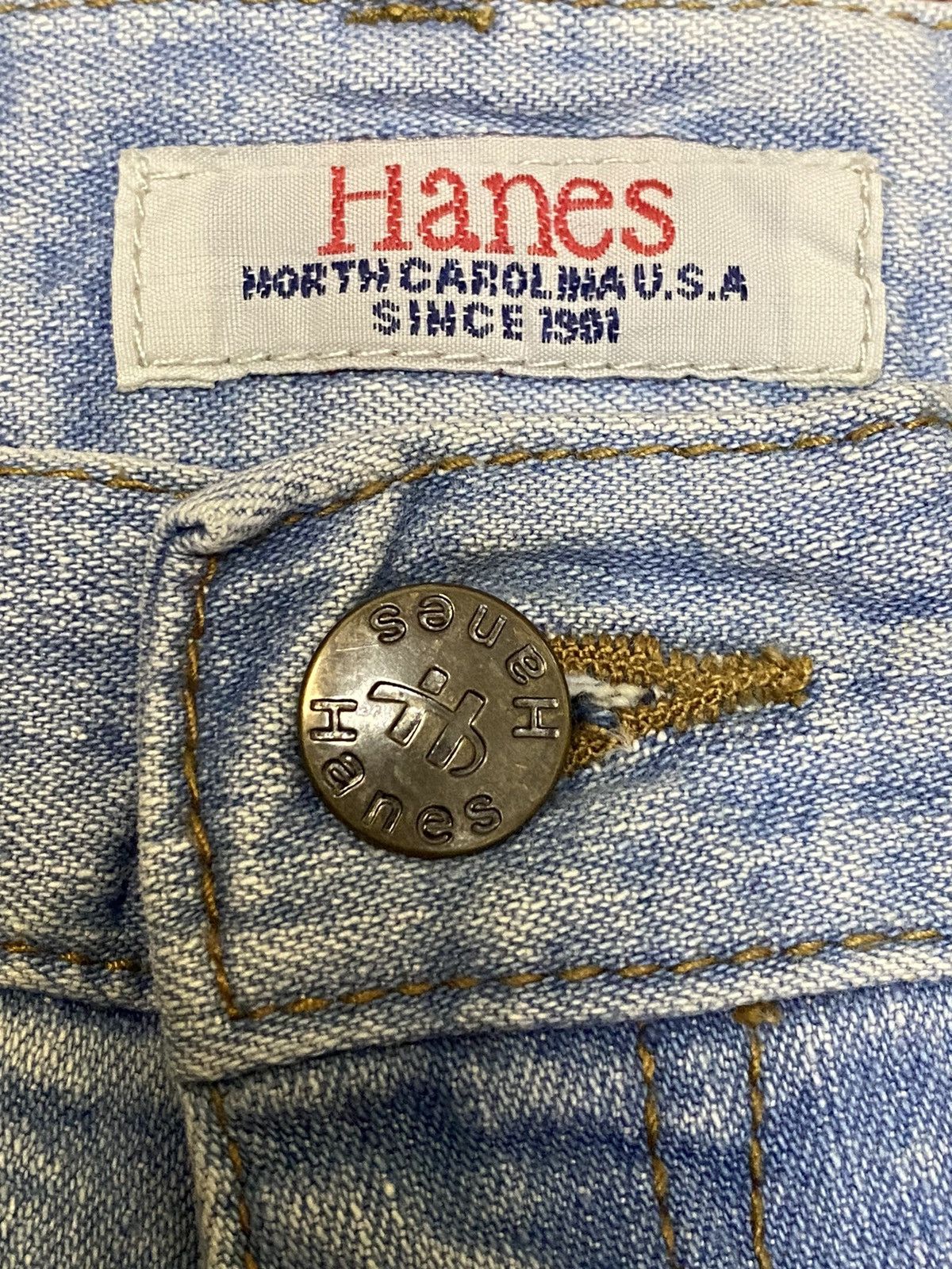 Hanes Vintage Hanes Faded Wash Baggy Style Jeans Size US 32 / EU 48 - 7 Thumbnail