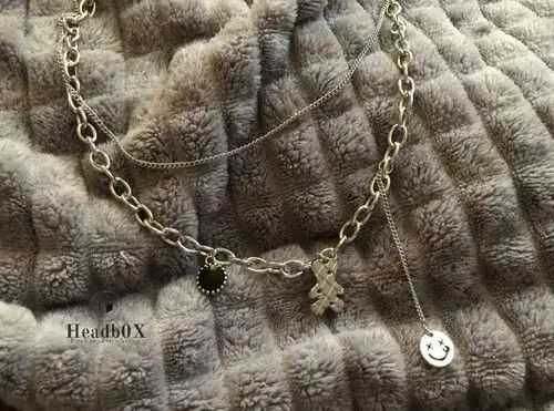 Japanese Brand × Vintage Hiphop Layered Stainless Steel Choker Necklace Size ONE SIZE - 2 Thumbnail