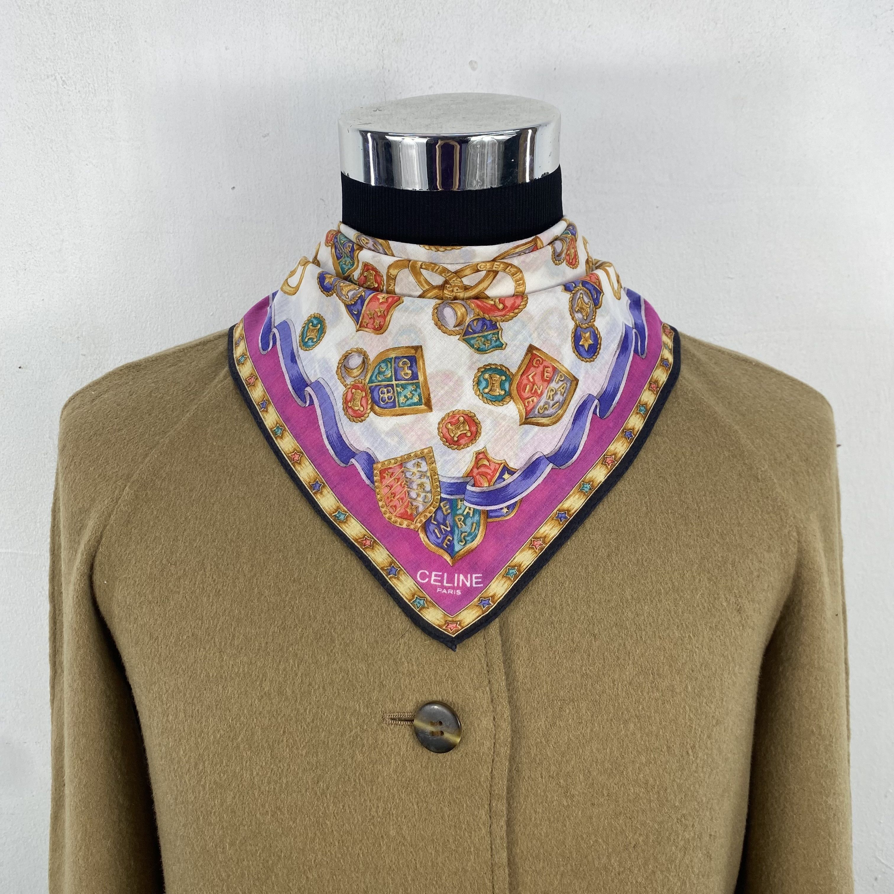 Celine Vintage Celine Handkerchief Neckerchief Bandana H013Q Size ONE SIZE - 2 Thumbnail