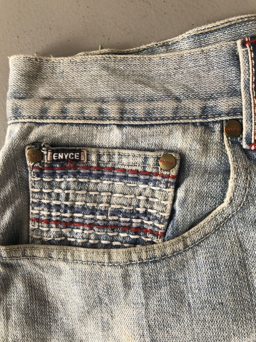 JNCO × Southpole × Vintage Vintage rare enyce spell out denim jort Size US 38 / EU 54 - 10 Thumbnail