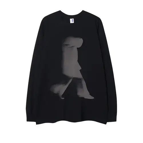 VIBE Kizuki x Kyono Loose silhouette walking print long sleeve Size US S / EU 44-46 / 1 - 6 Thumbnail