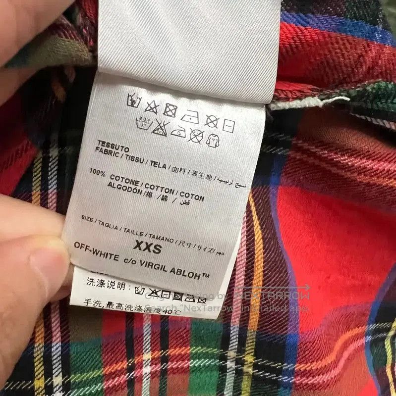 Off-White Off-White Red Plaid Men's Shirt . Size US XXS / EU 40 - 5 Thumbnail