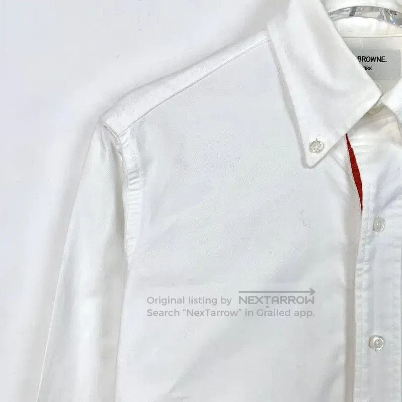 Thom Browne Thom Browne White Cotton Men's Shirt . Size US XS / EU 42 / 0 - 3 Thumbnail