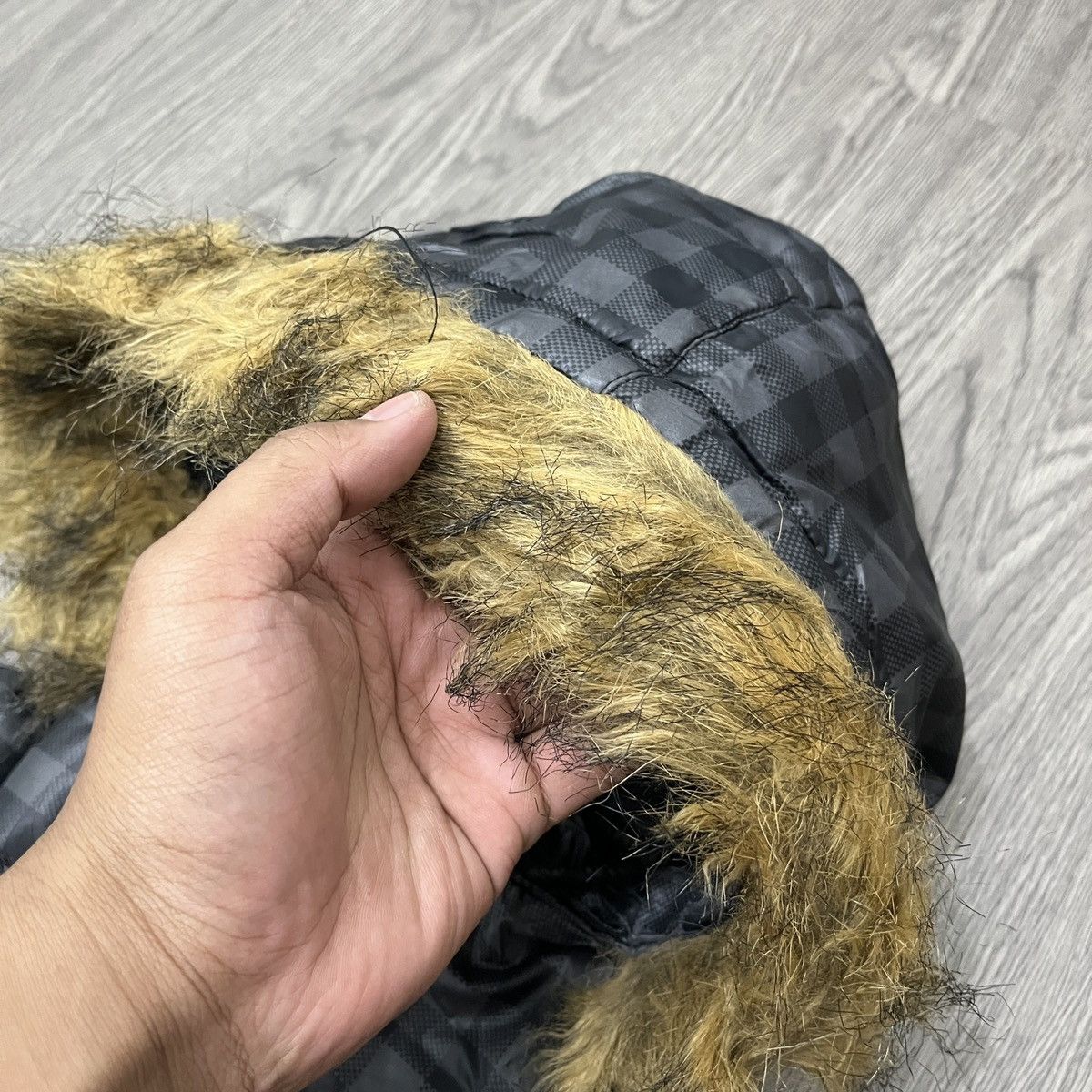 14th Addiction T&C Surf - Plaid Down Jacket Faux Fur ifsixwasnine Lgbstyle Size US M / EU 48-50 / 2 - 6 Thumbnail