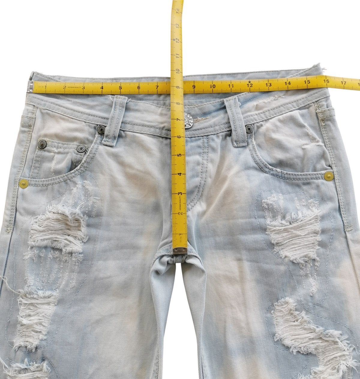 Japanese Brand Vence Distressed Denim Jeans Japanese Brand Size US 31 - 10 Thumbnail