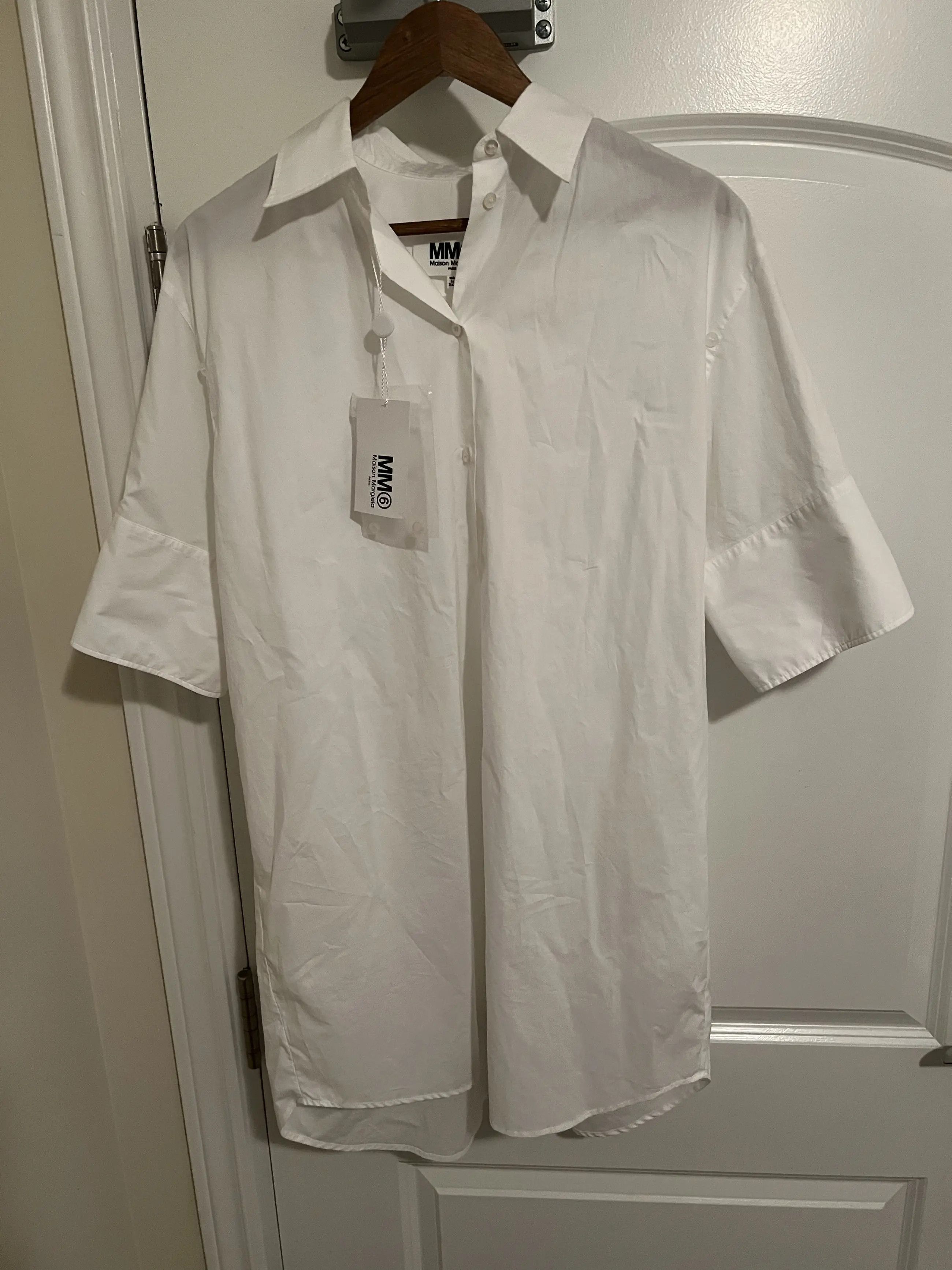 Maison Margiela RUFFLE PANEL LONG SHIRT Size L / US 10 / IT 46 - 1 Thumbnail