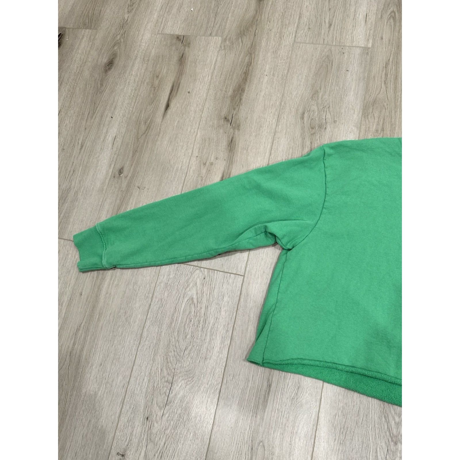 Sporty & Rich SPORTY & RICH Crown New York Cropped Sweatshirt Country Club Medium Made In USA Shirt Women M Green Logo Pullover Cropped All Seasons Oversized Size M / US 6-8 / IT 42-44 - 3 Thumbnail