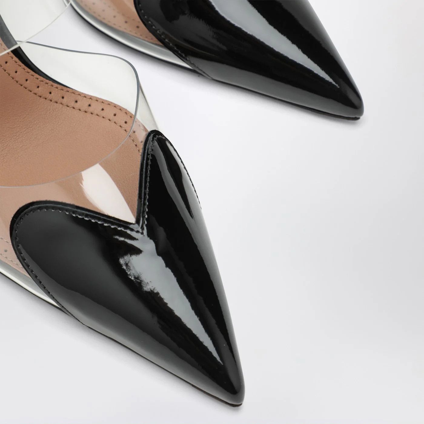 Alaia o1d2blof0426 Patent Leather Le Coeur Wedge Mules in Black Size US 6 / IT 36 - 5 Thumbnail