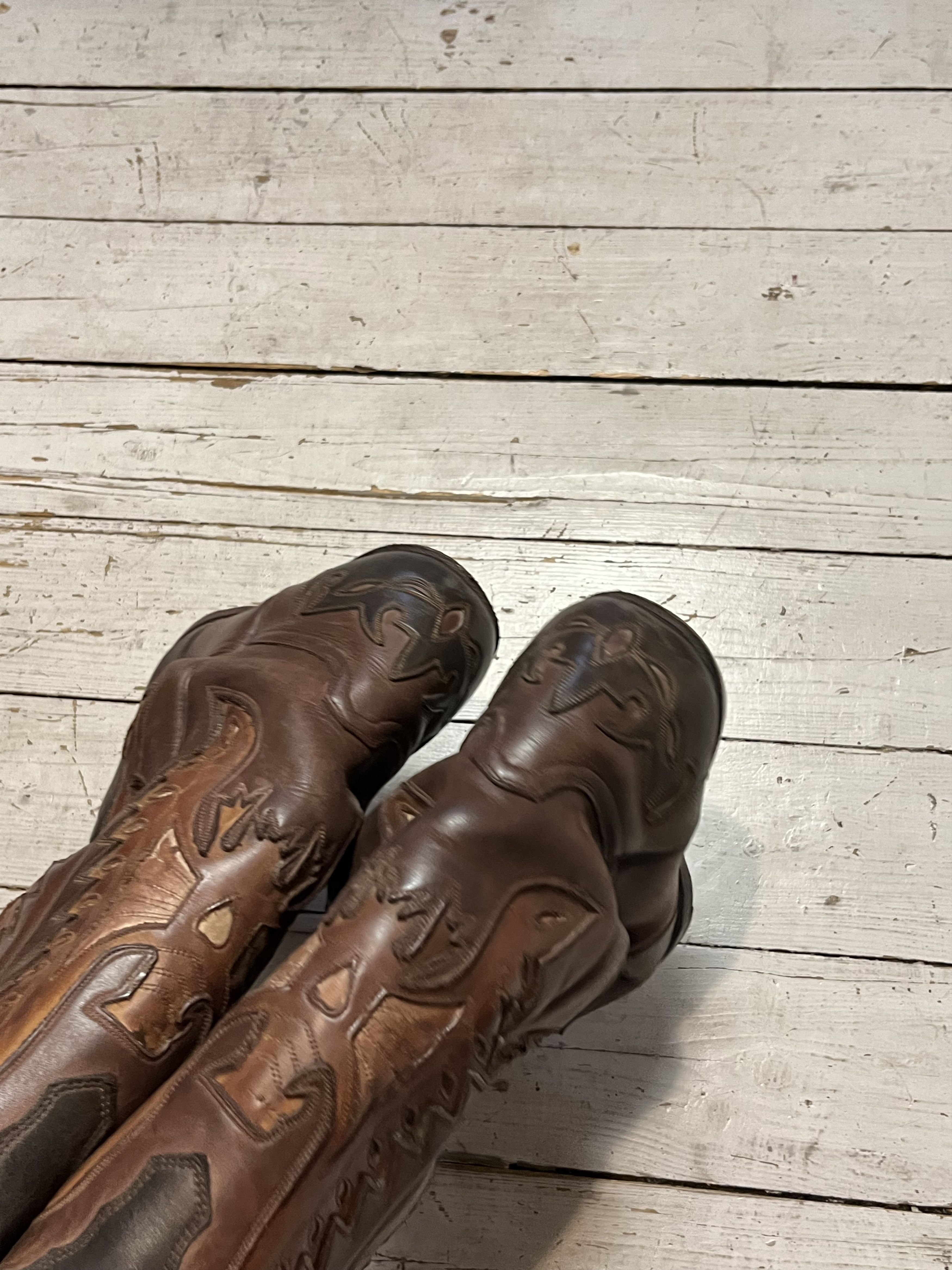 Sancho Boots Vintage Sancho Cowboy Boots Handmade Made in Spain Size US 10 / EU 43 - 5 Thumbnail