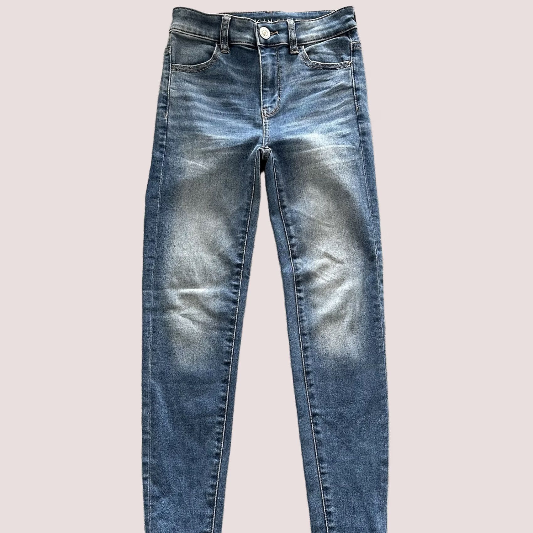 American Eagle Outfitters American Eagle Outfitters Jeans Women’s 0 X-Short 24x25 High Rise Jegging Stretch Denim Blue 5-Pocket Regular Womens Size 42" / US 20 - 1 Thumbnail