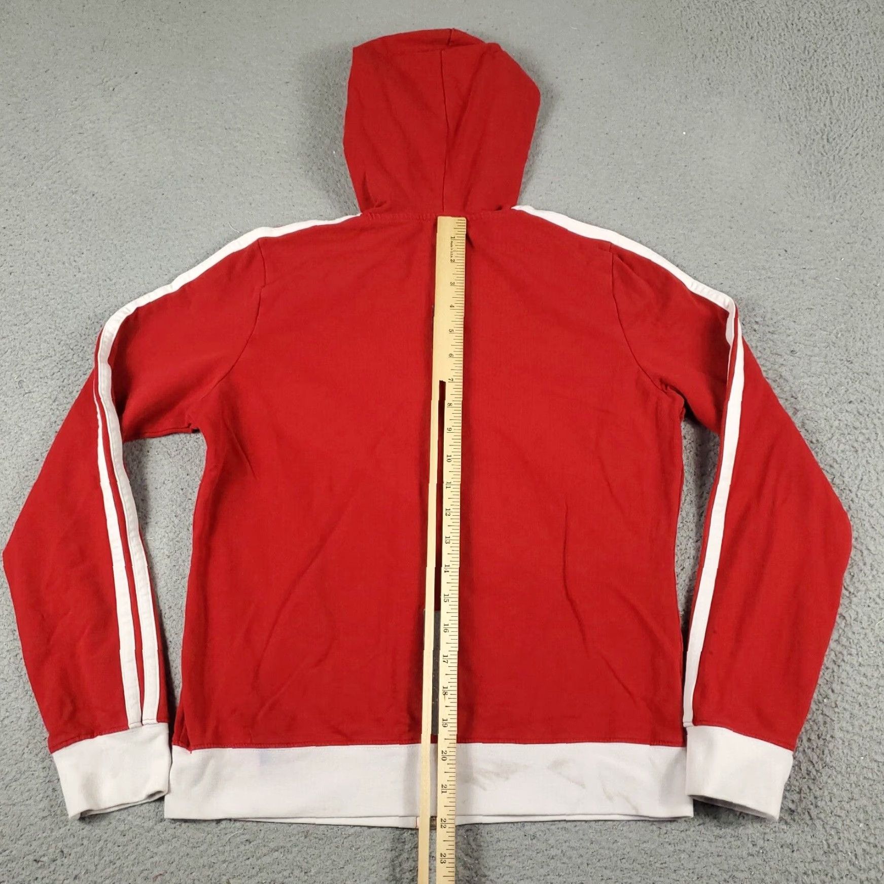 Nautica Nautica Womens Small Red White Full Zip Hoodie Size S / US 4 / IT 40 - 4 Thumbnail