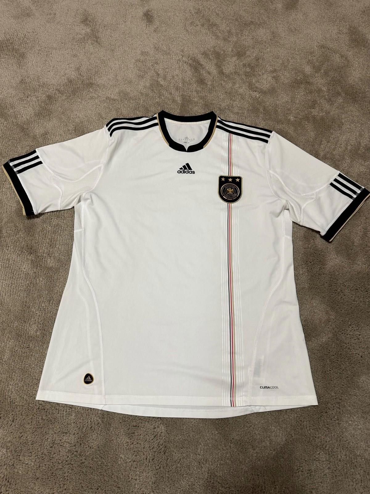 Adidas GERMANY ADIDAS 2010 WORLD CUP FOOTBALL SOCCER HOME JERSEY Size US XXL / EU 58 / 5 - 1 Thumbnail