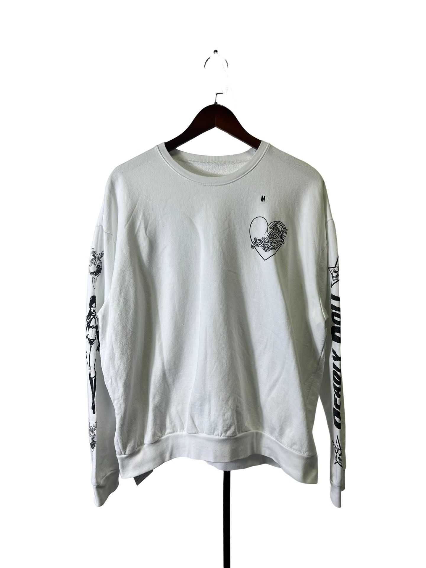 Chrome Hearts Chrome Hearts x Deadly Doll Vine Heart Sweatshirt M Size US M / EU 48-50 / 2 - 1 Thumbnail