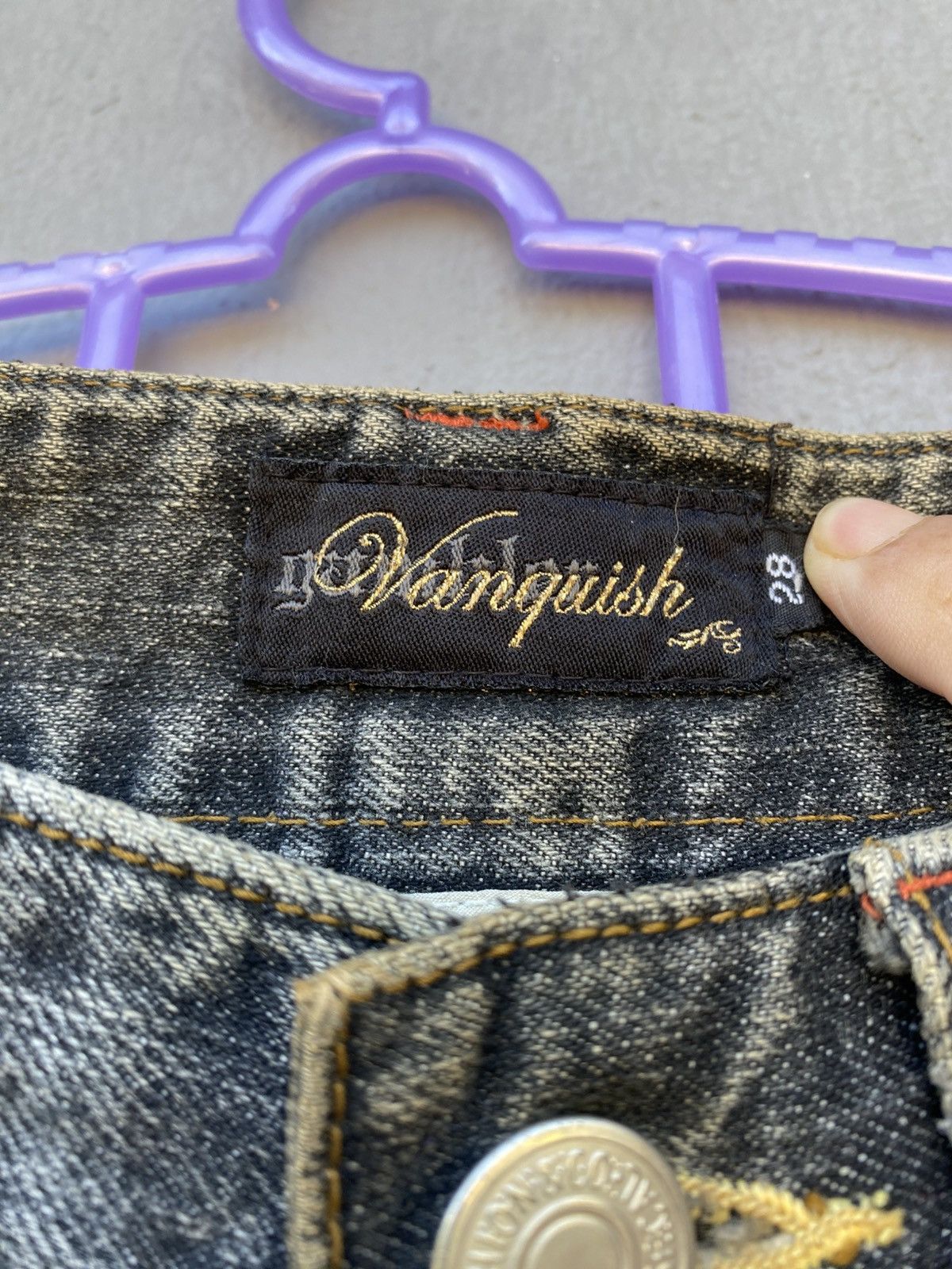 Hysteric Glamour × If Six Was Nine × Vanquish Vanquish Destroyed Distressed Washed Black Ring Jean Size 28" / US 6 / IT 42 - 12 Thumbnail