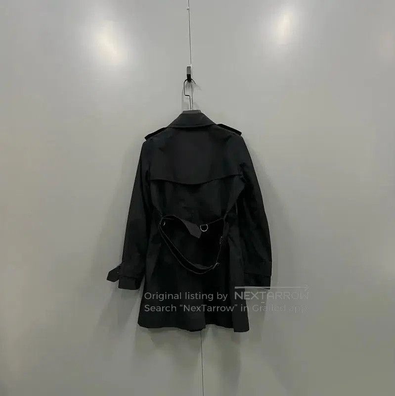 Burberry Burberry Women’s Long Black Cotton Trench Coat. Size XXS / US 00 / IT 34 - 2 Thumbnail