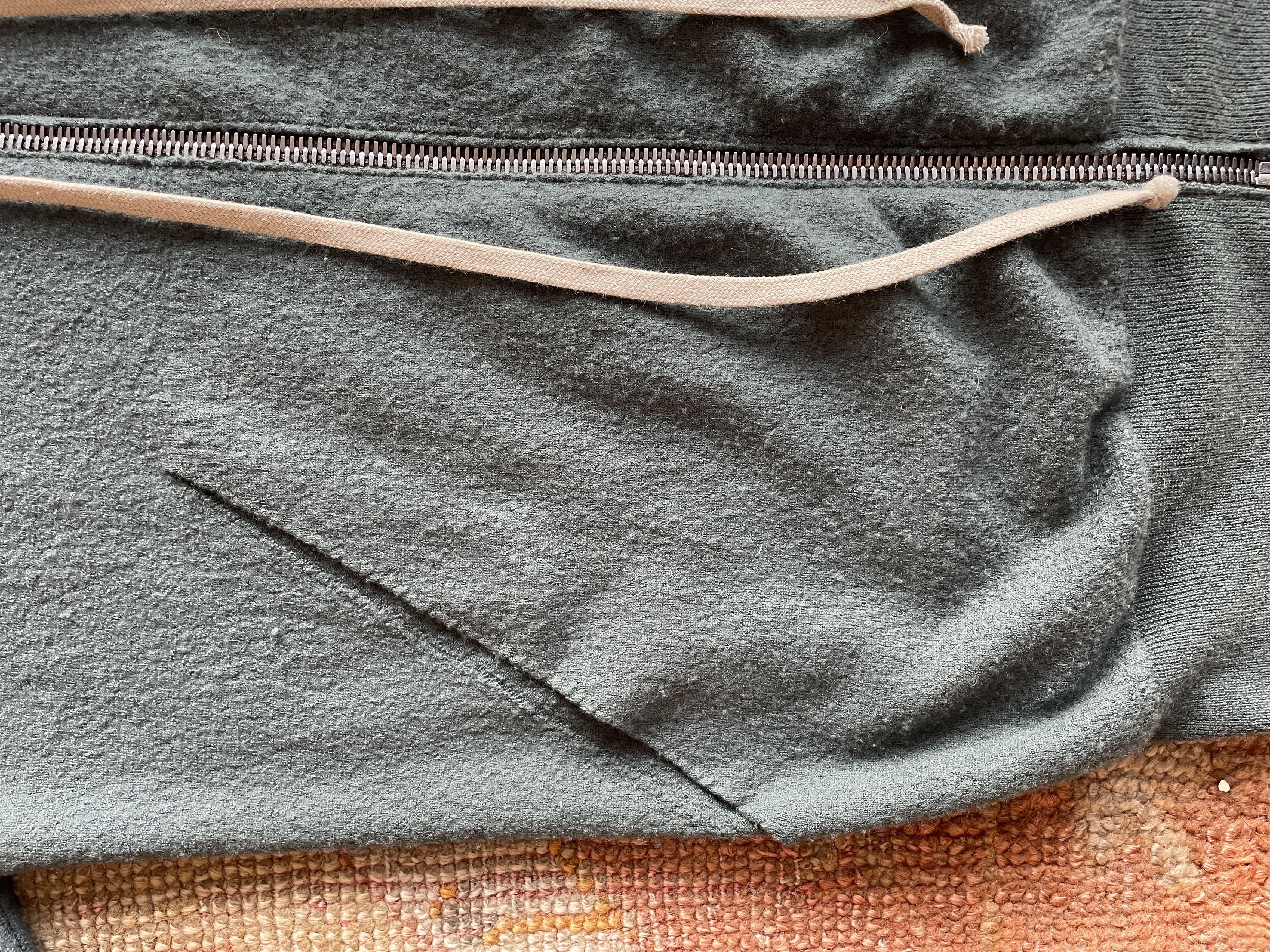 Rick Owens Rick Owens Teal Green Zip Up Cashmere Hoodie Size US S / EU 44-46 / 1 - 2 Thumbnail