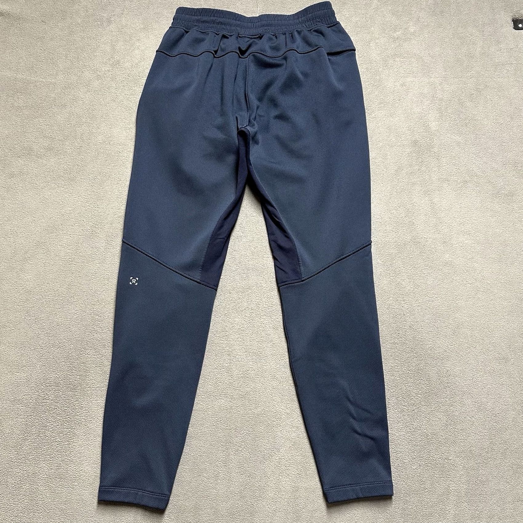 Lululemon Lululemon Pants Mens Small Navy Blue Grid Tech Drawstring Jogger Active LM5577S Size US 29 - 2 Thumbnail