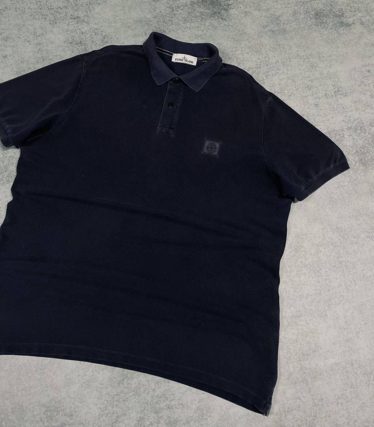 Stone Island Stone Island Patch Program Slim Fit Men’s Polo T-Shirt Dyed Size US XXL / EU 58 / 5 - 2 Thumbnail