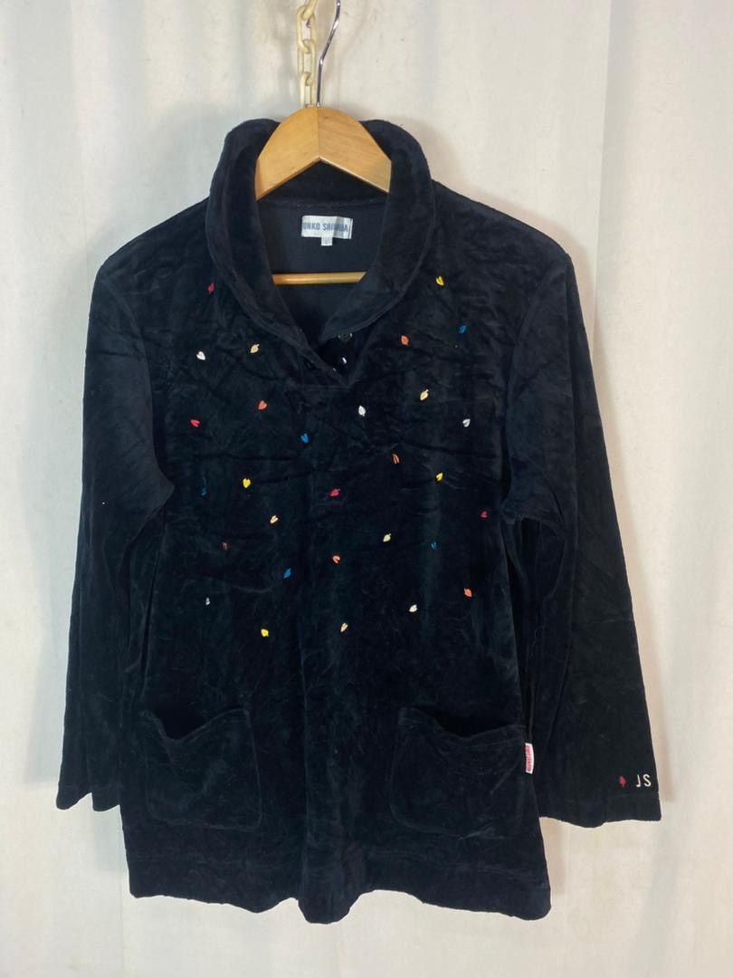 Junko shimada velvet blouse shirt