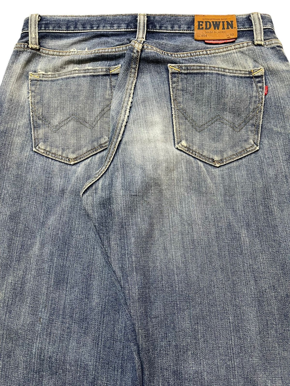 Edwin Vintage Japan Edwin 404 Faded Wash Distress Baggy Jeans Size US 33 - 6 Thumbnail
