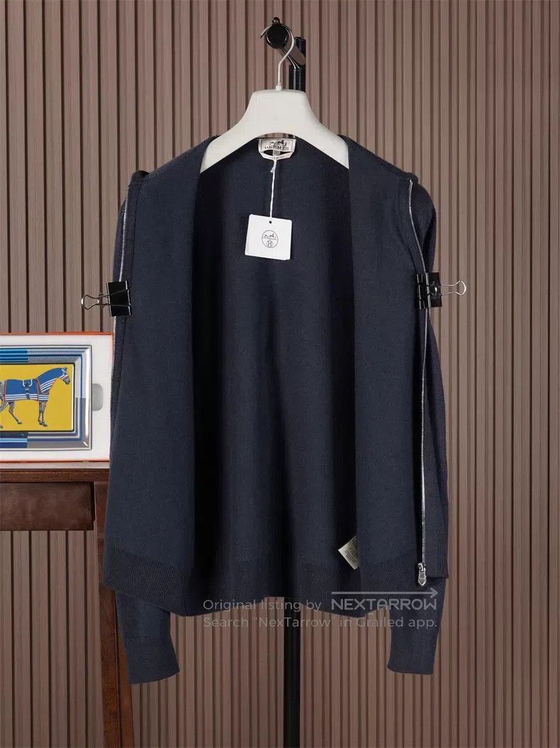 Hermes Hermes Men's Hooded Cashmere Coat Size US L / EU 52-54 / 3 - 4 Thumbnail