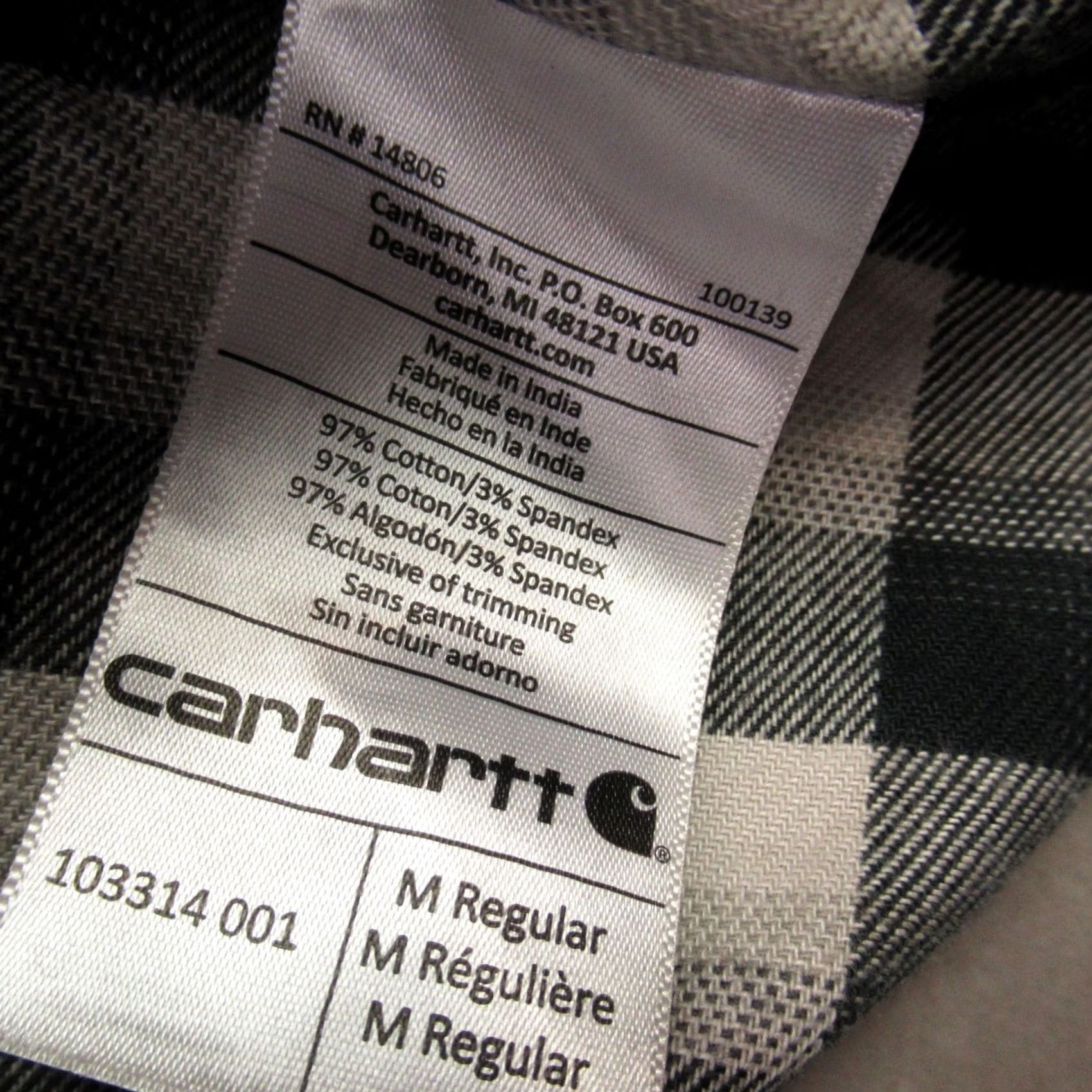 Carhartt Carhartt Shirt Mens Medium Long Sleeve Button-Up Plaid Relaxed Fit Casual Size US M / EU 48-50 / 2 - 5 Thumbnail