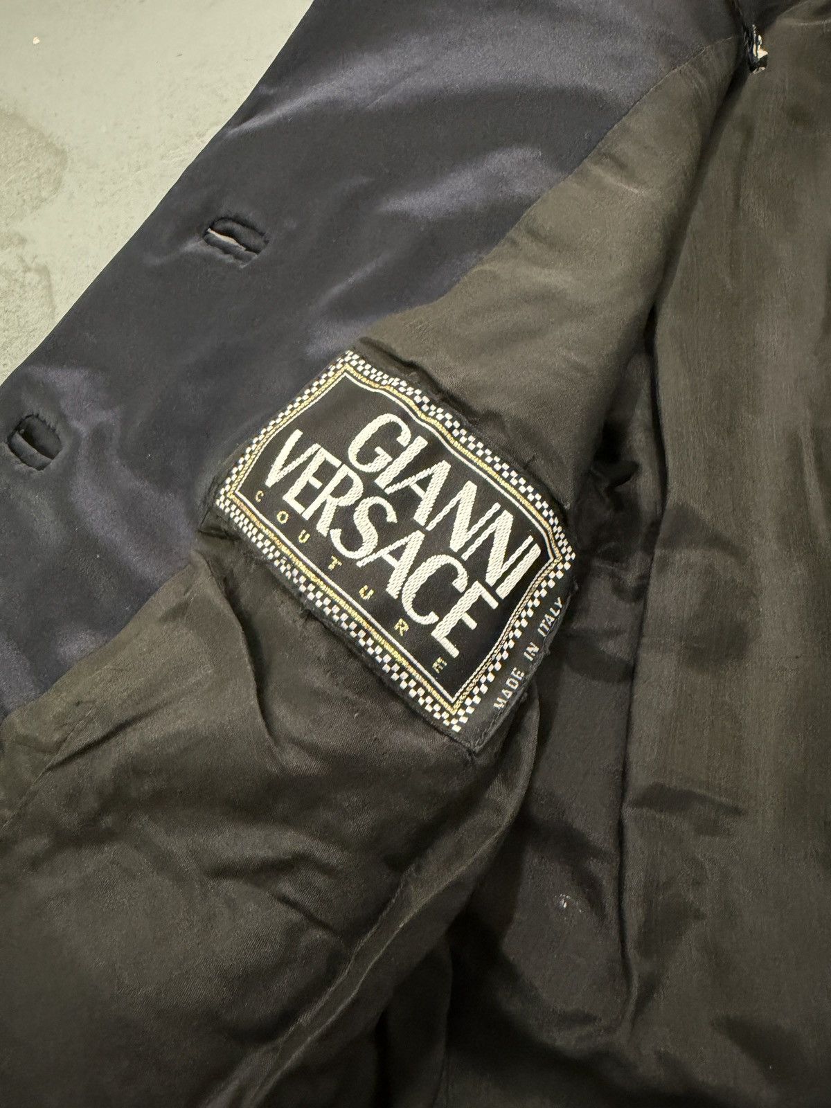 Versace F/W 1995 Gianni Versace Couture Black Sequin Medusa Jacket Size S / US 4 / IT 40 - 8 Thumbnail