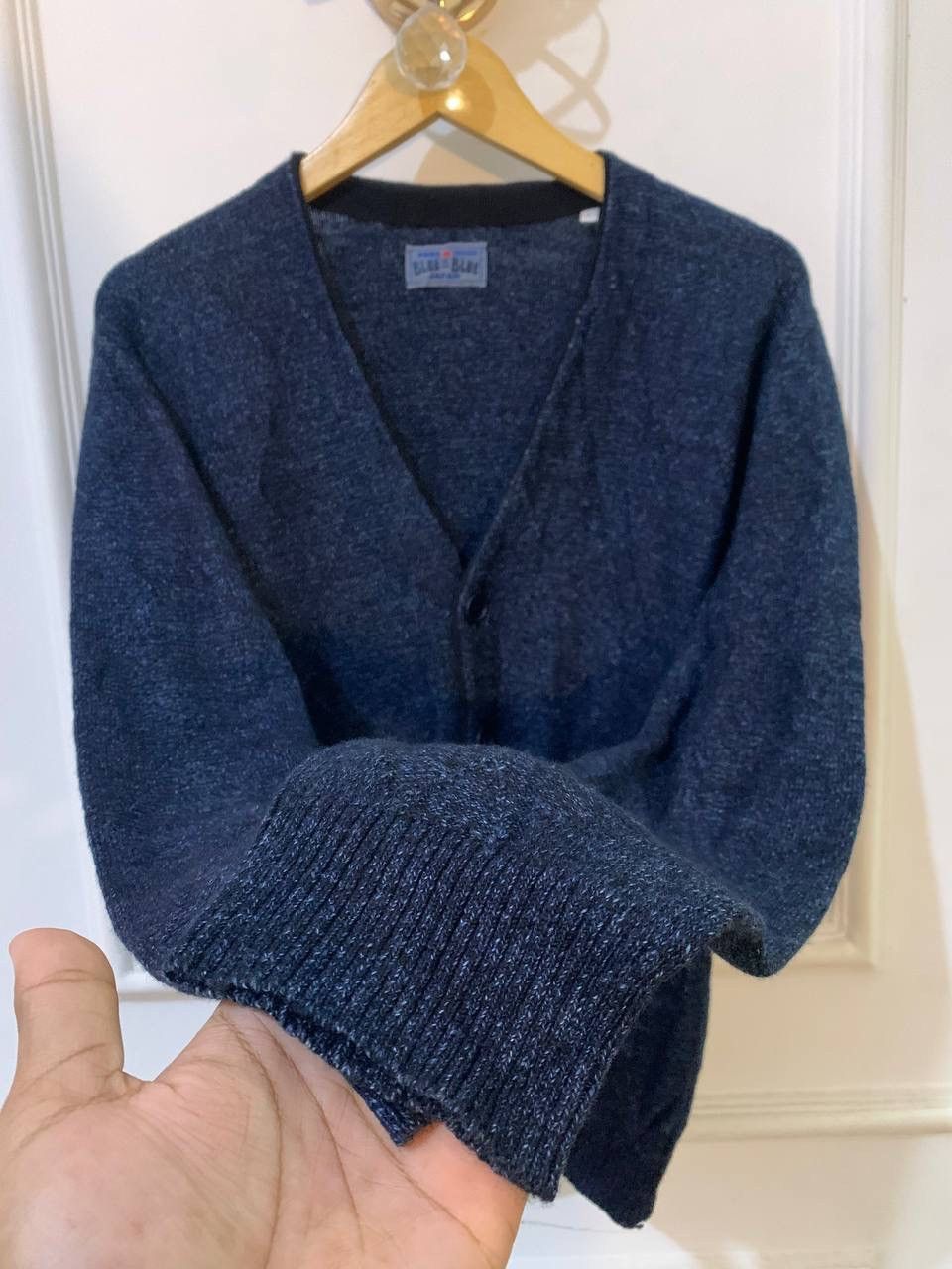 Blue Blue Japan Blue Blue Japan Navy Cardigan with Front Pockets Size US S / EU 44-46 / 1 - 5 Thumbnail