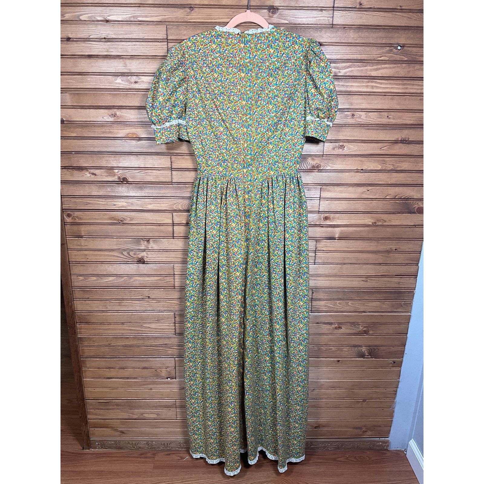 Other Coquette Cottage Dress Lace Embelishments Puffy Sleeve Size S / US 4 / IT 40 - 8 Thumbnail