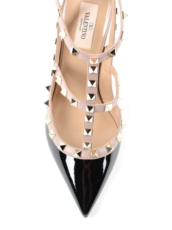 Valentino o1s22i1n0924 Rockstud Slingback Pumps in Black Size US 8 / IT 38 - 3 Thumbnail