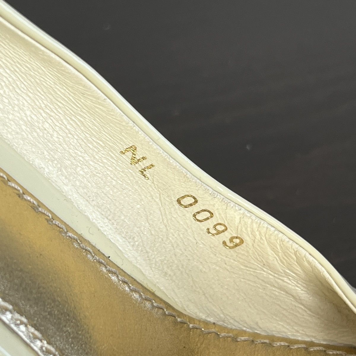 Louis Vuitton Louis Vuitton Patent Leather Beige Heels Shoes Y2K Padlock Size US 5.5 / IT 35.5 - 9 Thumbnail