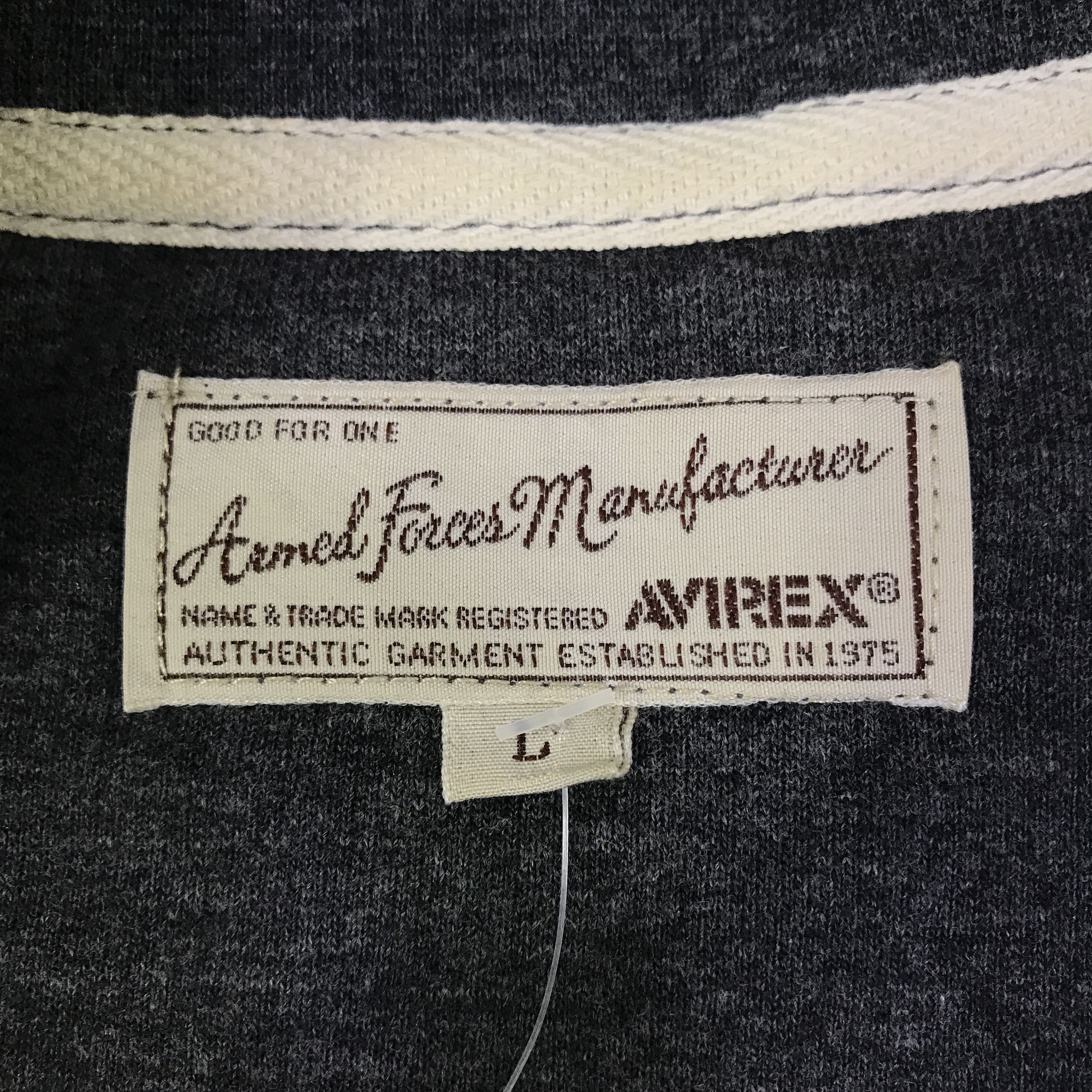Avirex avirex u.s air corps Striped zipper jacket K124B6 Size US L / EU 52-54 / 3 - 12 Thumbnail