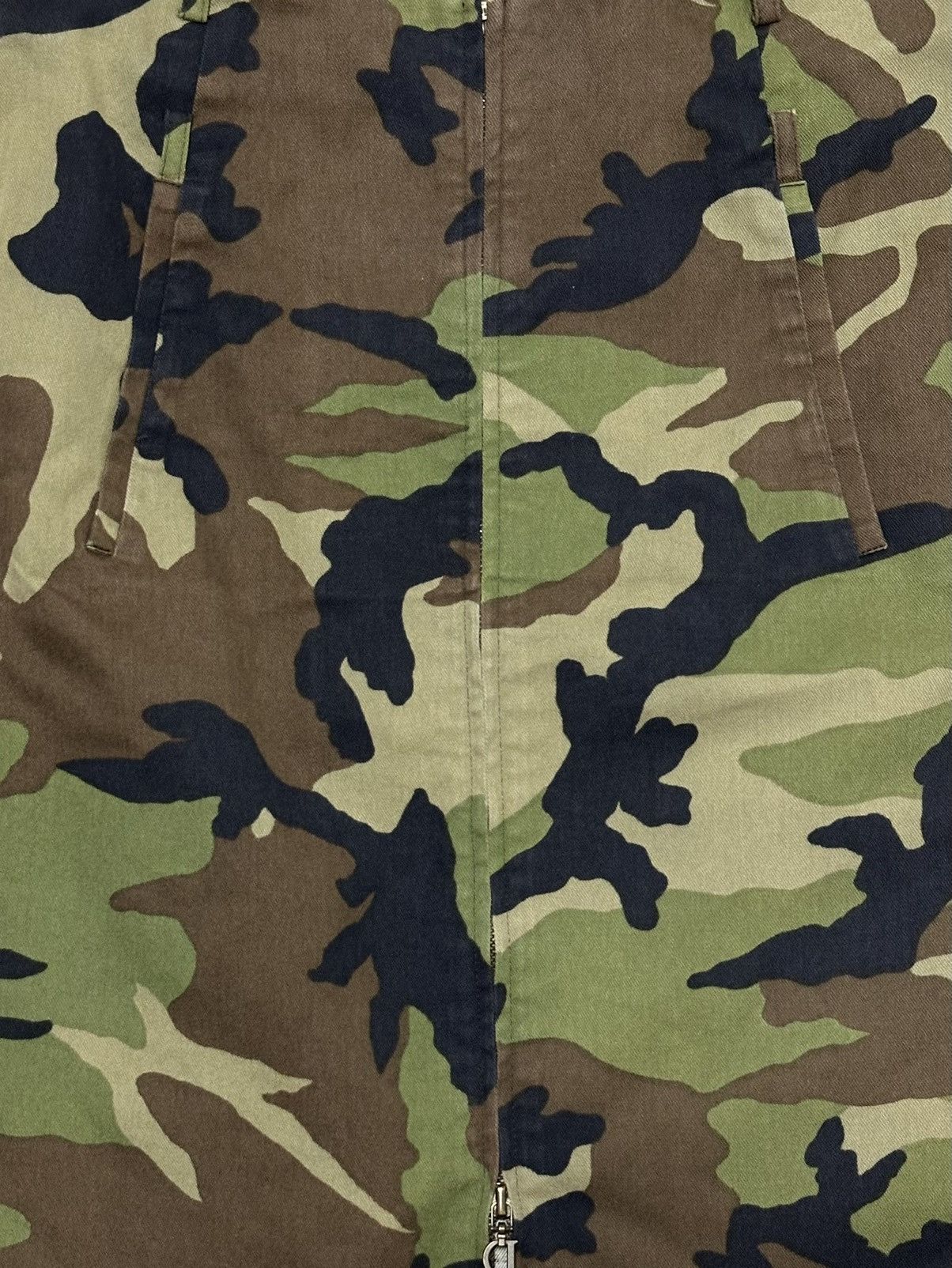 Dior CHRISTIAN DIOR S/S 2001 Camouflage Zip Up Maxi Skirt Size 26" / US 2 / IT 38 - 4 Thumbnail