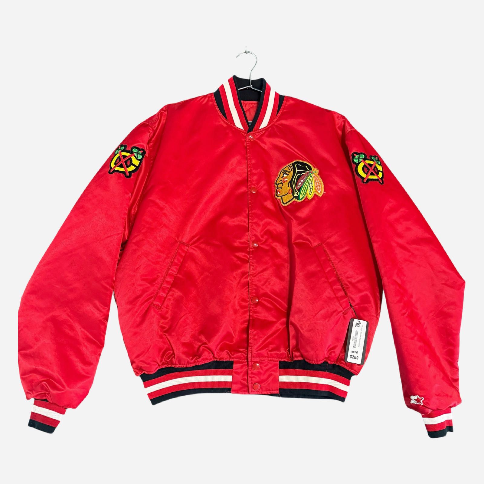 Starter Vintage Starter BlackHawks Jacket XL Size US XL / EU 56 / 4 - 1 Thumbnail