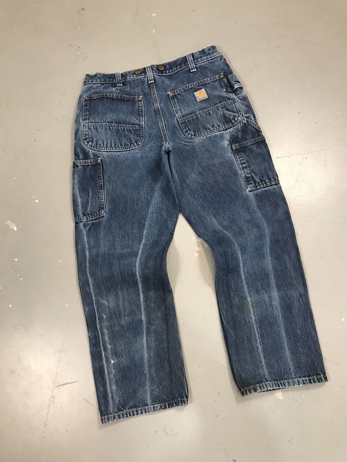 Carhartt × Vintage Vintage Carhartt B73 DST double knee denim Size US 34 / EU 50 - 7 Thumbnail