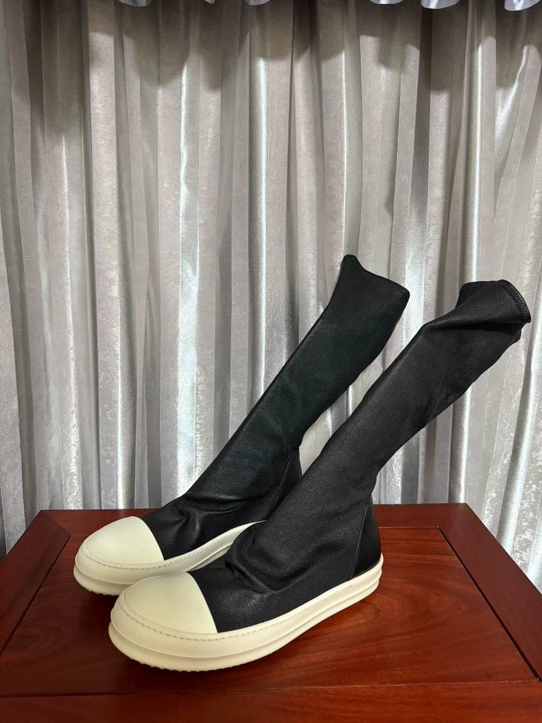 Rick Owens Rick Owens Main line sheepskin leather boots medium boots Size US 9 / EU 42 - 1 Thumbnail