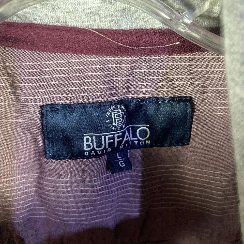 Buffalo David Bitton Buffalo David Bitton Shirt Men's Large Hooded Drawstring Size US L / EU 52-54 / 3 - 3 Thumbnail