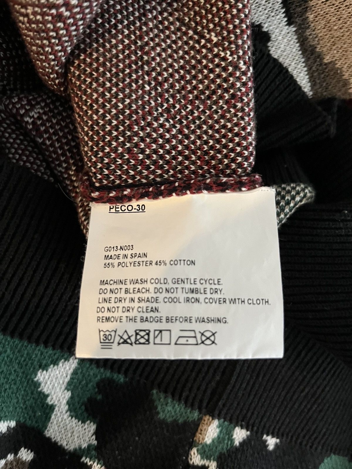 Gosha Rubchinskiy Gosha Rubchinskiy AW18 Camo Knit Size US S / EU 44-46 / 1 - 5 Thumbnail